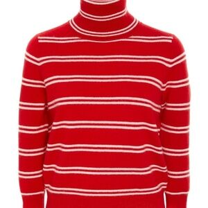 MADELEINE THOMPSON SESTO STRIPED CASHMERE SWEATER